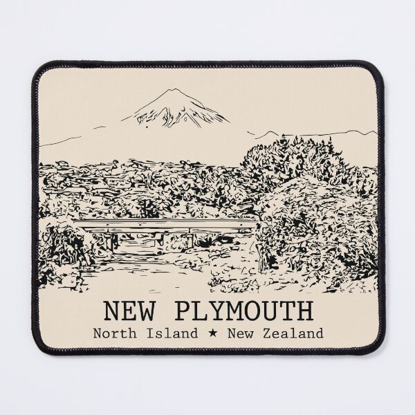 Item preview, New Plymouth NZ - Vintage Ink Cityscape designed and sold by Lakeric.