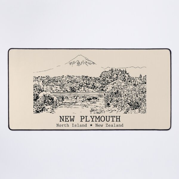 Item preview, New Plymouth NZ - Vintage Ink Cityscape designed and sold by Lakeric.