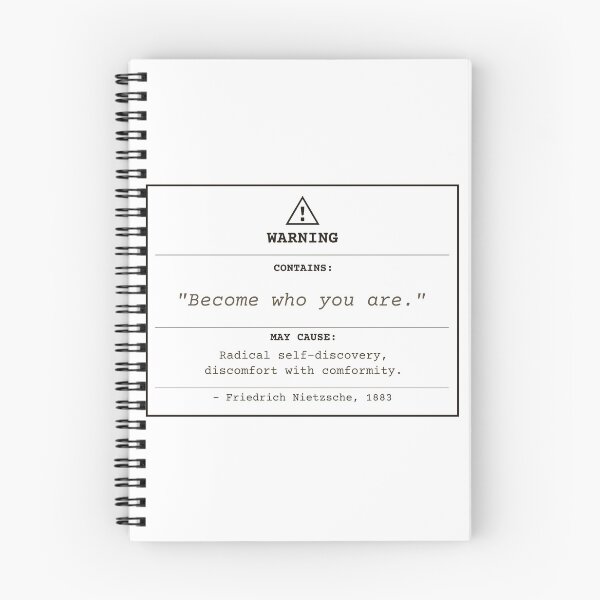Item preview, Become who you are. Nietzsche warning. Clear English designed and sold by Will-to-Power.