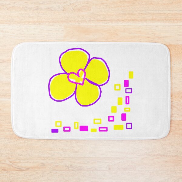 Item preview, Yellow Flower with Heart Illustration designed and sold by neowana.