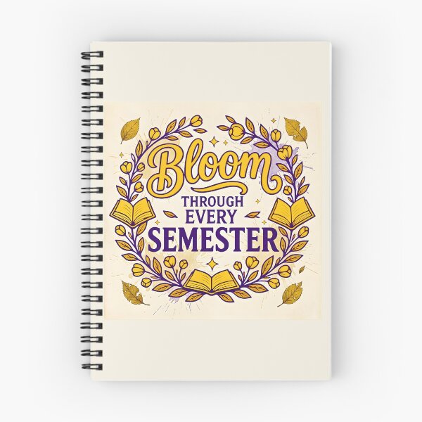 Item preview, Bloom Through Every Semester Autumn Marigold & Tea Stain designed and sold by TrinovaCreates.