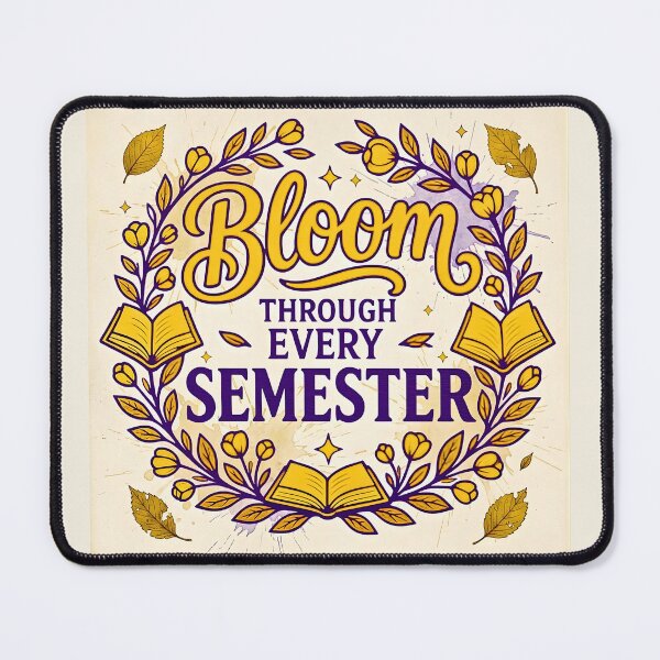 Item preview, Bloom Through Every Semester Autumn Marigold & Tea Stain designed and sold by TrinovaCreates.