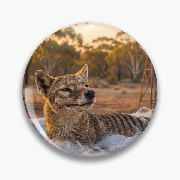 Item preview, Tasmanian Tiger Has an Outback Bath designed and sold by Tridentulus.