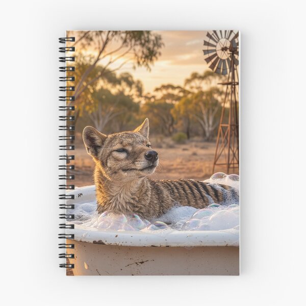Item preview, Tasmanian Tiger Has an Outback Bath designed and sold by Tridentulus.