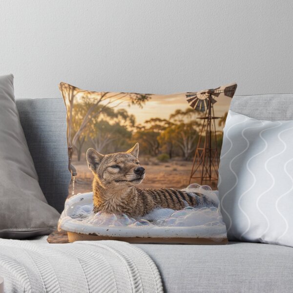 Item preview, Tasmanian Tiger Has an Outback Bath designed and sold by Tridentulus.