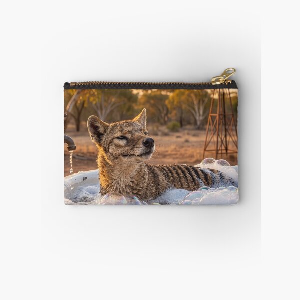 Item preview, Tasmanian Tiger Has an Outback Bath designed and sold by Tridentulus.