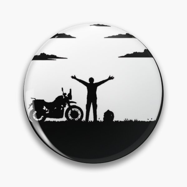 Item preview, Ride Free – Motorcycle Nature Adventure Silhouette Design designed and sold by RajDeals.