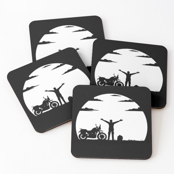 Item preview, Ride Free – Motorcycle Nature Adventure Silhouette Design designed and sold by RajDeals.