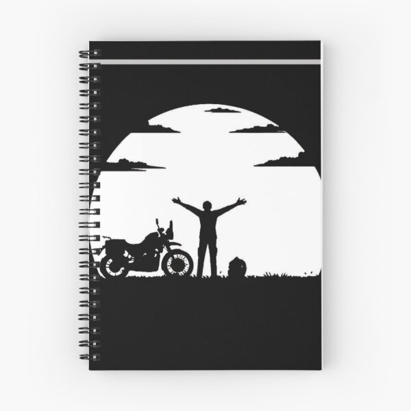 Item preview, Ride Free – Motorcycle Nature Adventure Silhouette Design designed and sold by RajDeals.