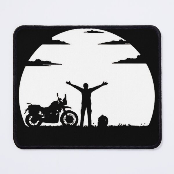 Item preview, Ride Free – Motorcycle Nature Adventure Silhouette Design designed and sold by RajDeals.