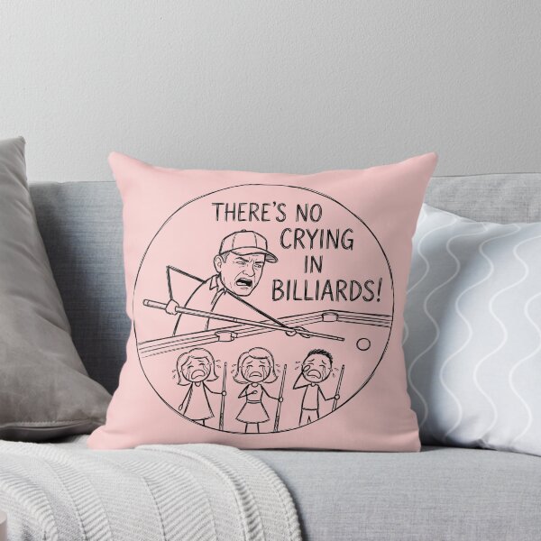 Item preview, There's No Crying in Billiards! Pool Humor Gift For Billiards Pool Player designed and sold by ThreadRiotTees.