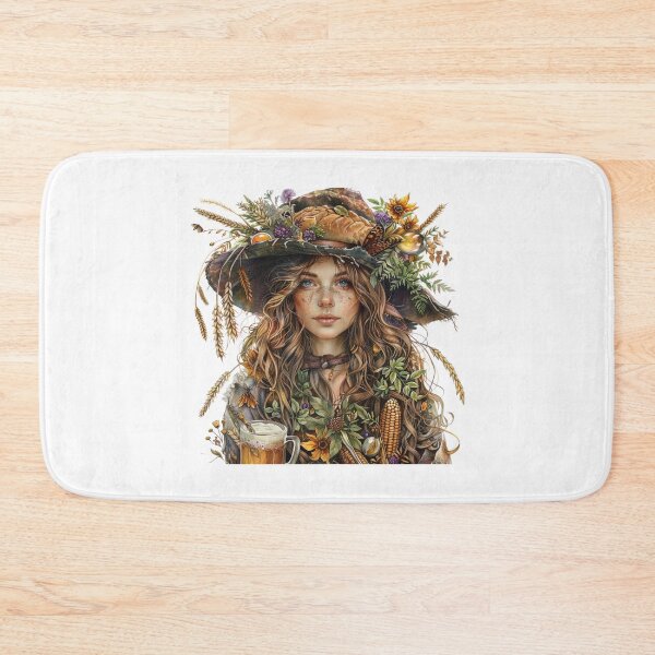 Item preview, Lammas Lughnasadh celebration witch designed and sold by Petal Ink Press.