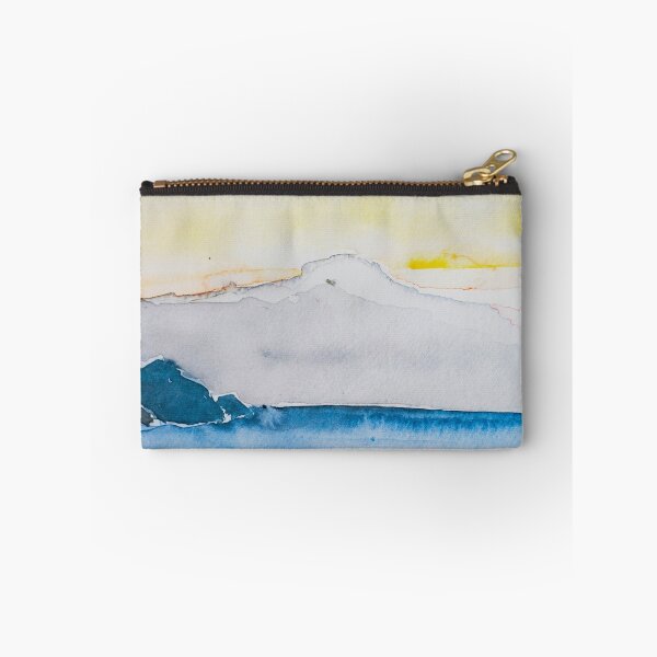 Item preview, Misty Coast – Watercolor Mountain and Sea Sunset Landscape designed and sold by BuckaBaby.