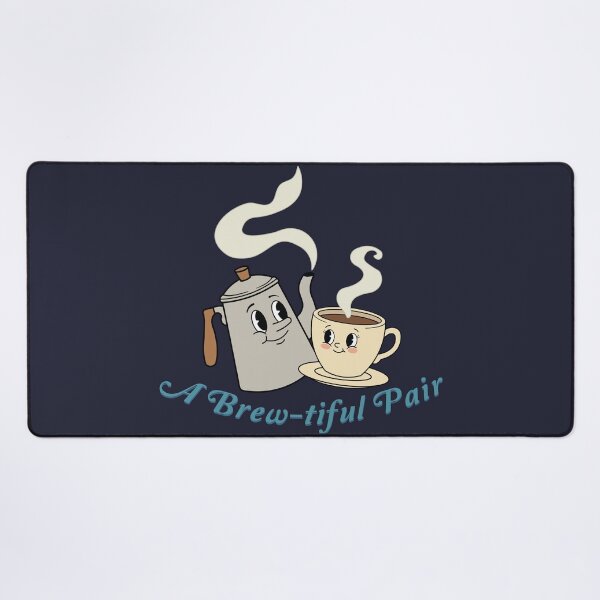 Item preview, A Brew-tiful Pair | Vintage Rubber Hose Coffee Cartoon | Cute Retro Coffee Lovers designed and sold by Hallowed Artistry.
