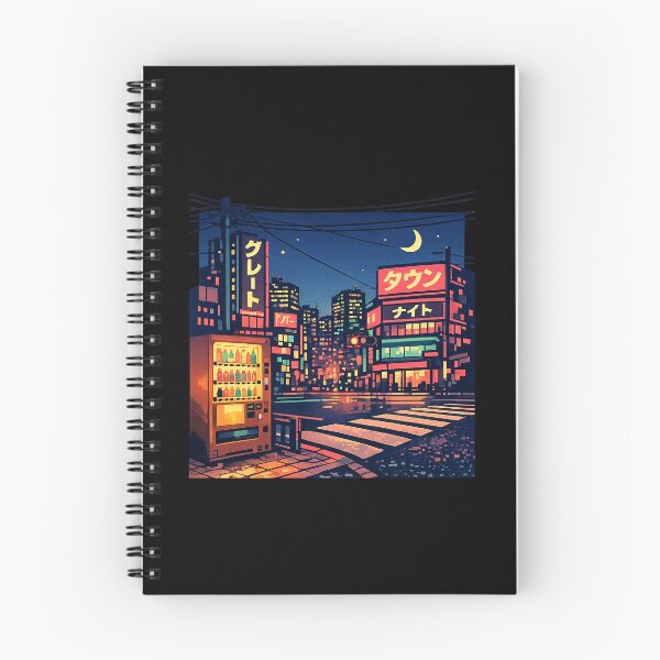 Item preview, Retro Japan Night Street Vending Machine City Pop Anime Art designed and sold by WERSY.