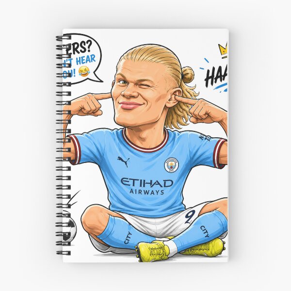 Item preview, Funny Erling Haaland Cartoon | Soccer Superstar Comic Illustration designed and sold by maheart83.