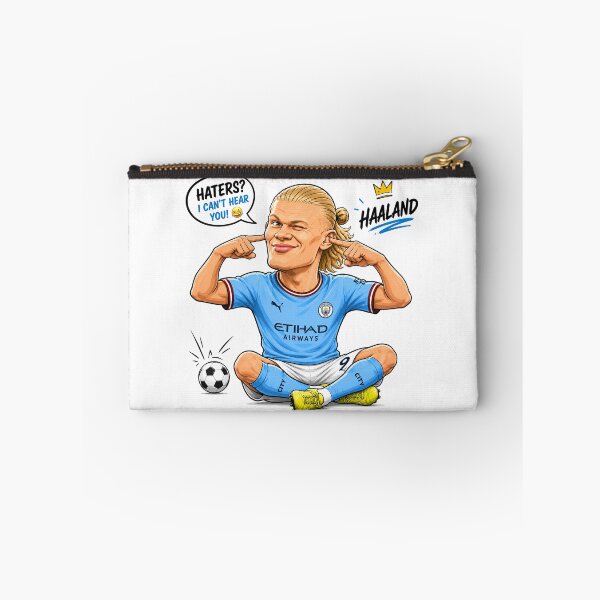 Item preview, Funny Erling Haaland Cartoon | Soccer Superstar Comic Illustration designed and sold by maheart83.