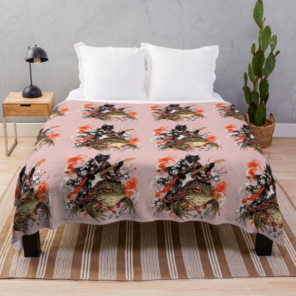 Item preview, Japanese Cat Rock on Giant Toad - Ukiyo-e Style designed and sold by Natalia-Vlad.