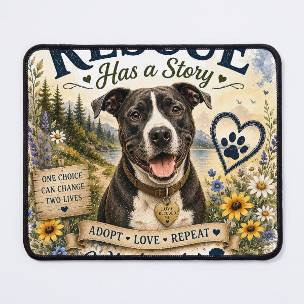Item preview, Every Rescue Has a Story | Bully Breed Rescue Dog T-Shirt, Hoodie & Gift designed and sold by Whiskered Garden Studio.