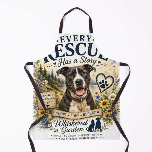 Item preview, Every Rescue Has a Story | Bully Breed Rescue Dog T-Shirt, Hoodie & Gift designed and sold by Whiskered Garden Studio.