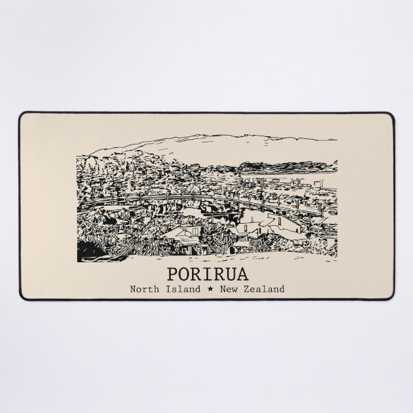 Item preview, Porirua NZ - Vintage Ink Cityscape designed and sold by Lakeric.