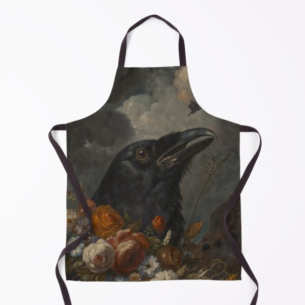 Item preview, Black Raven and Moody Flowers Gothic Dark Academia Aesthetic designed and sold by DarkHolyQueen.
