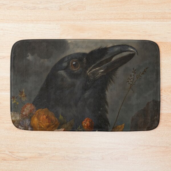 Item preview, Black Raven and Moody Flowers Gothic Dark Academia Aesthetic designed and sold by DarkHolyQueen.