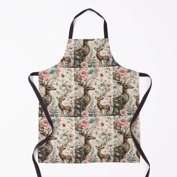 Item preview, Whimsical Woodland Dance of Nature Deer and Blossoms A Serene Encounter designed and sold by Matt_Smith.