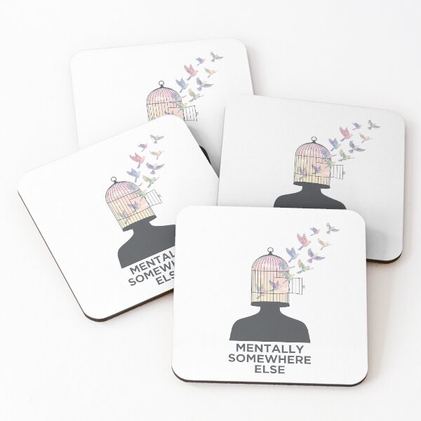 Item preview, Mentally Somewhere Else Aesthetic Daydreamer Introvert Mindscape designed and sold by WorldShop17.