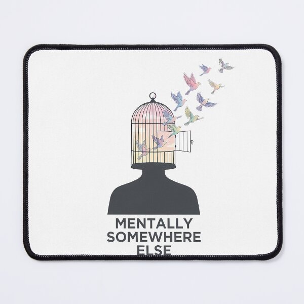 Item preview, Mentally Somewhere Else Aesthetic Daydreamer Introvert Mindscape designed and sold by WorldShop17.