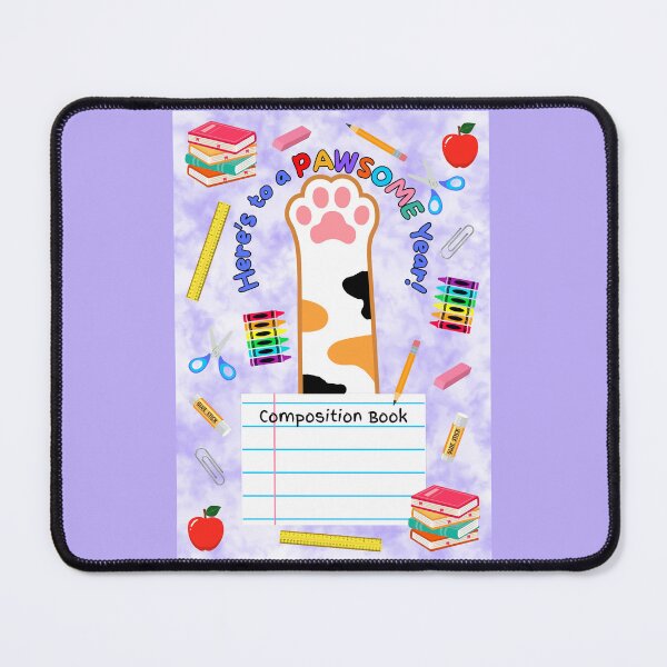 Item preview, Calico Cat Pawsome School Year Composition Book designed and sold by MYCatStuff.