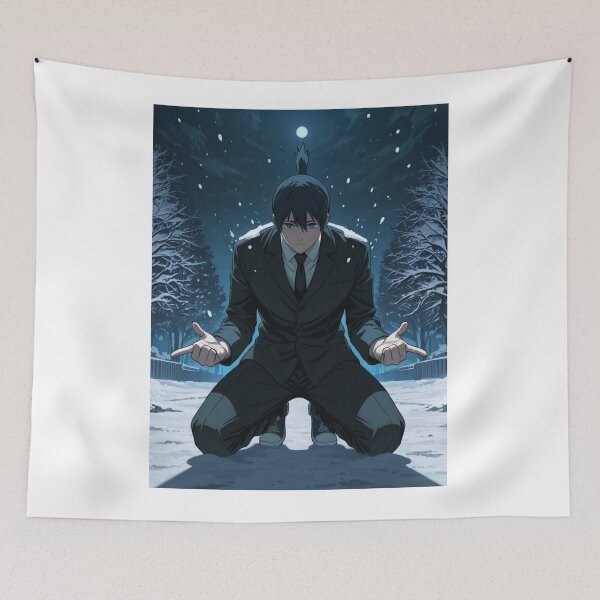 Item preview, Art - Expressive Anime Figure, Dark and Animated Night Scene designed and sold by AnimeShin.