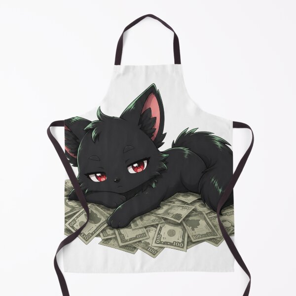 Item preview, Cute Black Fox on Money | Original Mascot designed and sold by artistanithe.