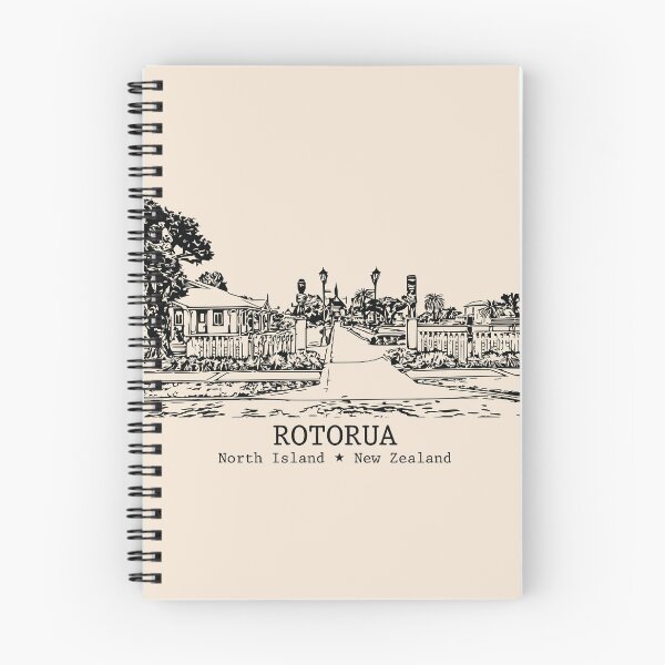 Item preview, Rotorua NZ - Vintage Ink Cityscape designed and sold by Lakeric.