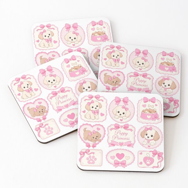 Item preview, Puppy Princess Pink Vintage Collage designed and sold by QuirkyCloud Designs.