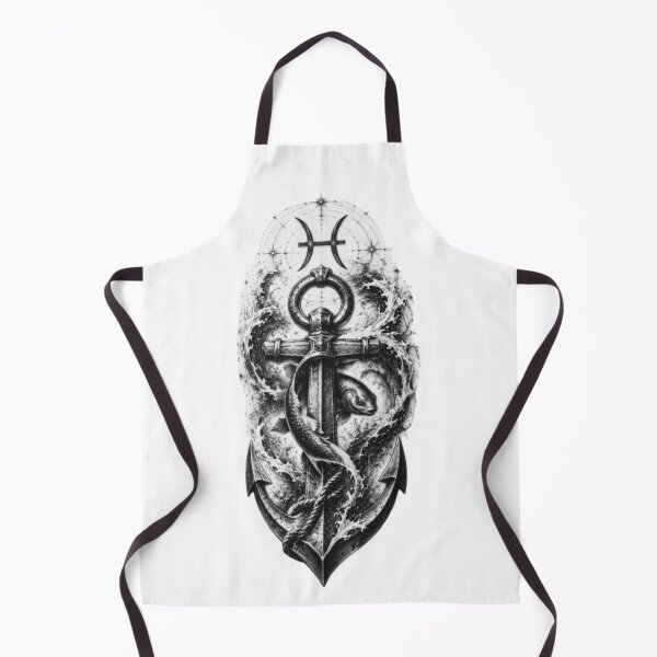 Item preview, Anchor and Pisces Zodiac designed and sold by RoyalDeluxGo.