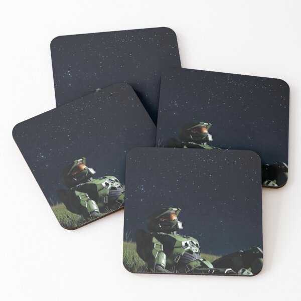 Item preview, UNSC Master Chief Silhouette and Iconic Gaming Quotes Fan Art designed and sold by benja-08.