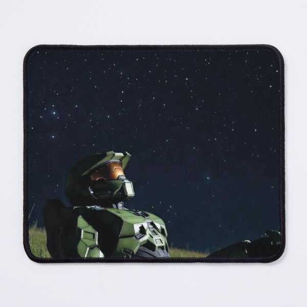 Aperçu de l'œuvre Silhouette du Master Chief de l'UNSC et citations emblématiques du jeu vidéo - Fan art créée et vendue par benja-08.