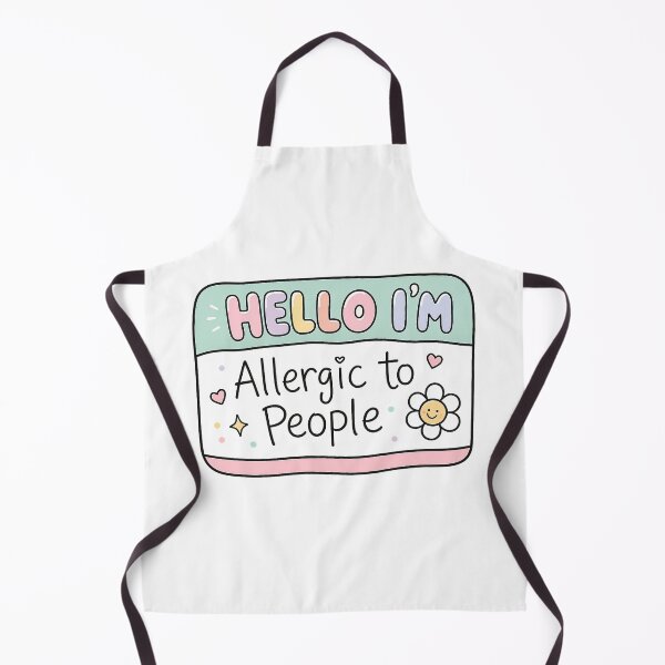 Item preview, Hello I’m Allergic to People – Cute Introvert Humor Design designed and sold by Mavriboy.