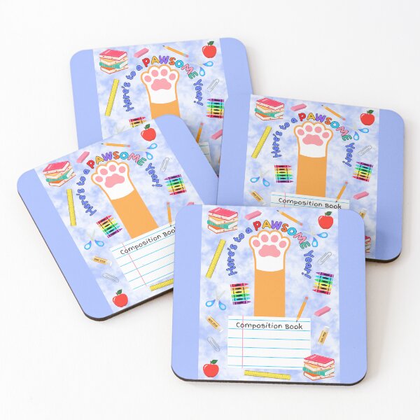 Item preview, Orange Cat Pawsome School Year Composition Book designed and sold by MYCatStuff.