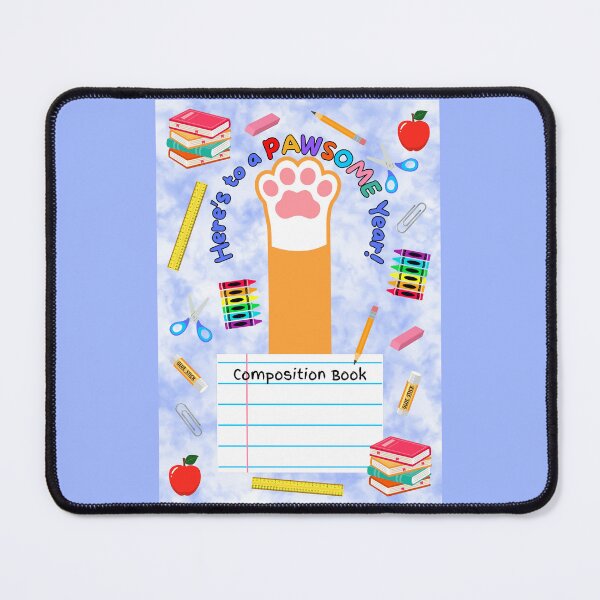 Item preview, Orange Cat Pawsome School Year Composition Book designed and sold by MYCatStuff.