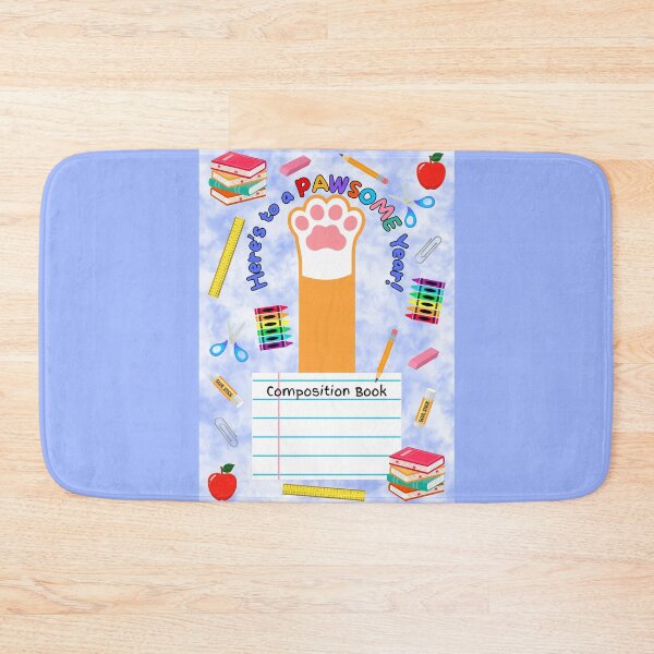 Item preview, Orange Cat Pawsome School Year Composition Book designed and sold by MYCatStuff.