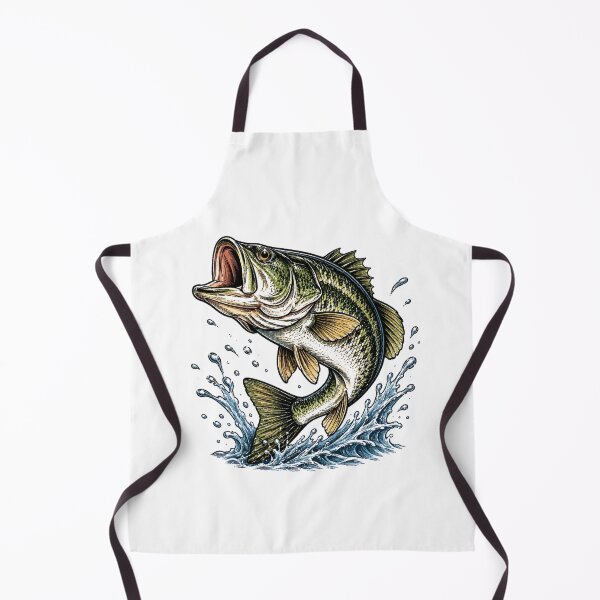 Item preview, Vintage Bass Jumping Through Waves Fishing Adventure designed and sold by Moizento.