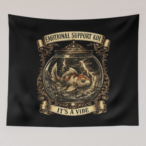 Item preview, emotional support koi designed and sold by twosoulsinc.