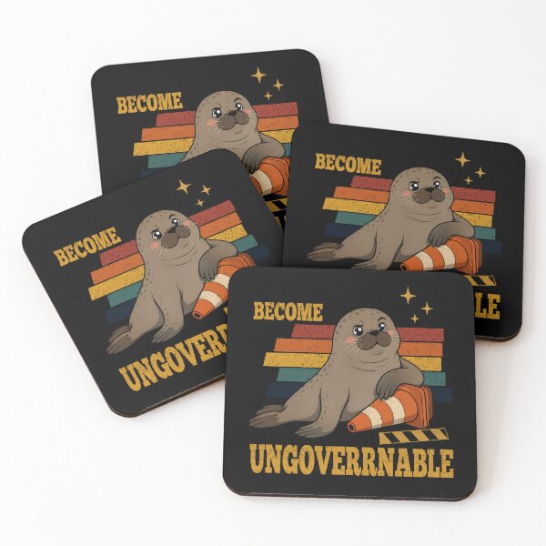Item preview, Rebellious Elephant Seal Ready For Total Coastal Chaos designed and sold by FreshVibe Prints.