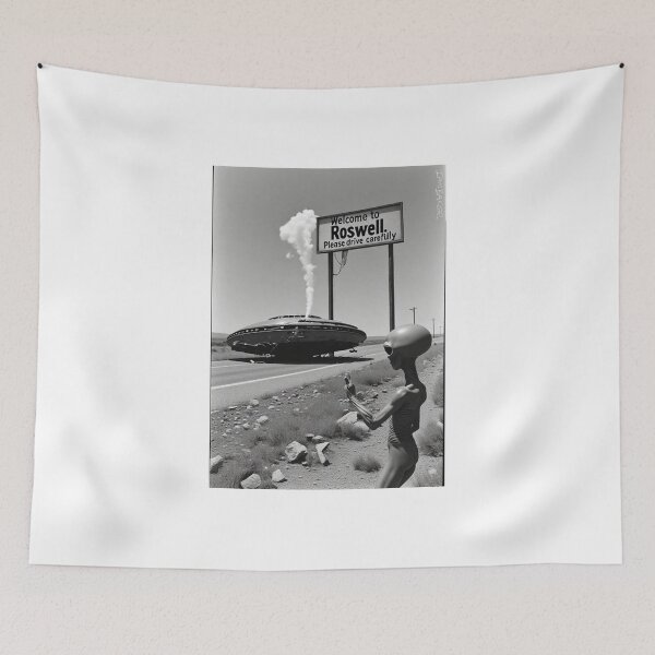 Item preview, Roswell crash alien joke designed and sold by IanBakerToons.