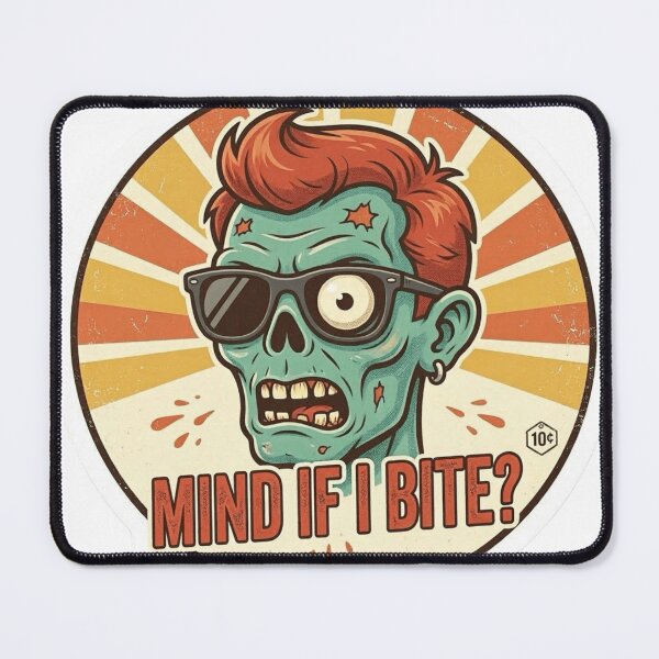 Item preview, Retro-style zombie designed and sold by Shirtabell.