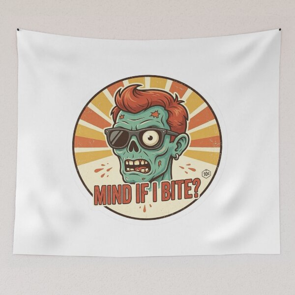 Item preview, Retro-style zombie designed and sold by Shirtabell.