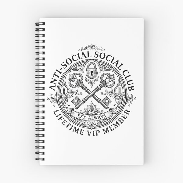 Item preview, Anti Social VIP Club Crest Vintage Introvert Lifetime Member Badge designed and sold by WorldShop17.
