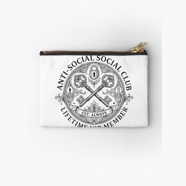 Item preview, Anti Social VIP Club Crest Vintage Introvert Lifetime Member Badge designed and sold by WorldShop17.
